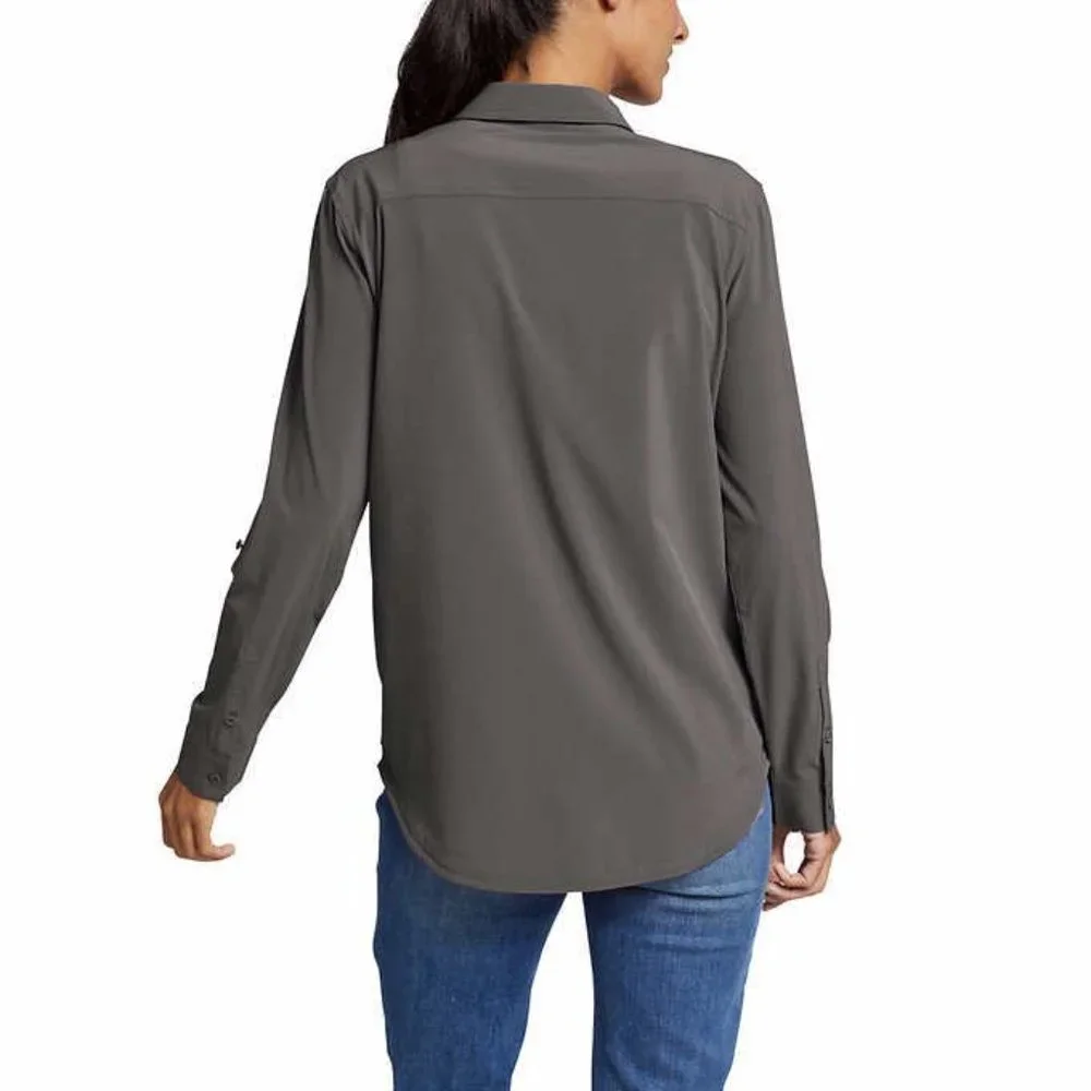 NWOT Departure 2.0 Long-Sleeve Shirt GRAY - Picture 2 of 4